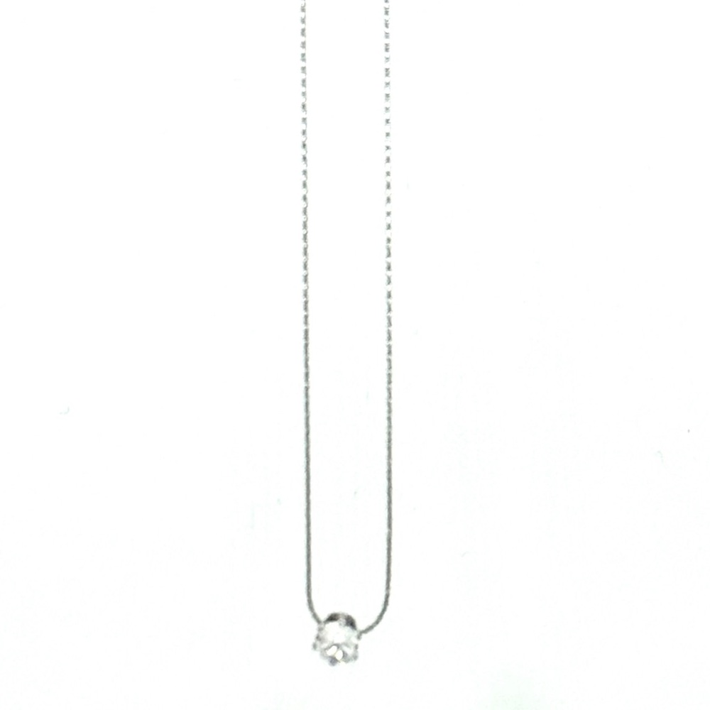 Bliss – Silver Crystal Pendant Necklace  Tarnish Resistant, Stainless Steel